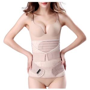 Women's Beige Postpartum Shapewear Bodysuit L NWT